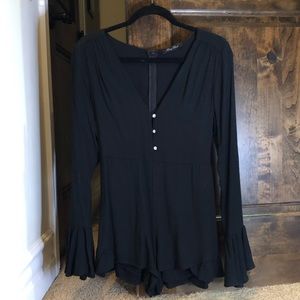 URBAN OUTFITTERS BLACK ROMPER